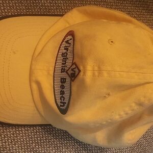 Women's Yellow Baseball Cap that says Virginia Beach